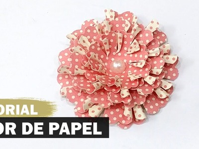 DIY - Como fazer flor de papel