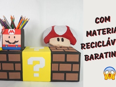 DIY decoração de quarto Mario Bros, decoração geek #1. Por Pricity