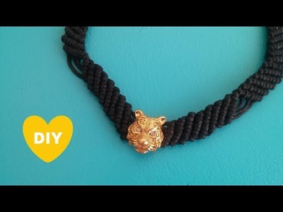 DIY - GARGANTILHA DE MACRAME