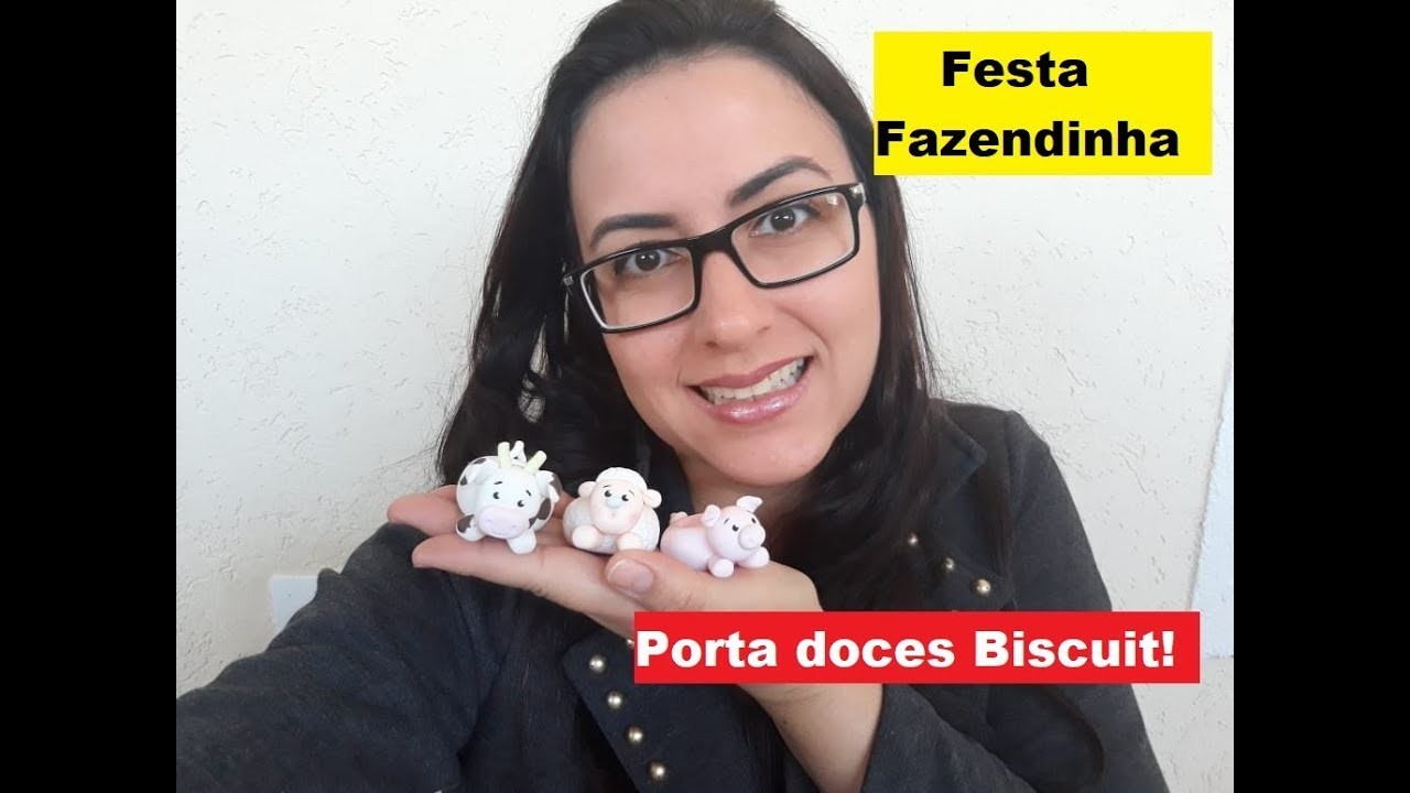 DIY - Porta Docinhos Biscuit - Preparativos Festa Fazendinha #enzofaz2