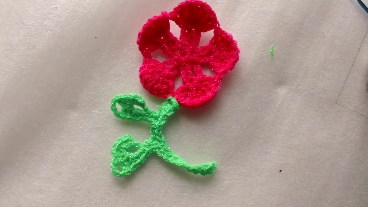 Flor a crochet#16 para bolsos