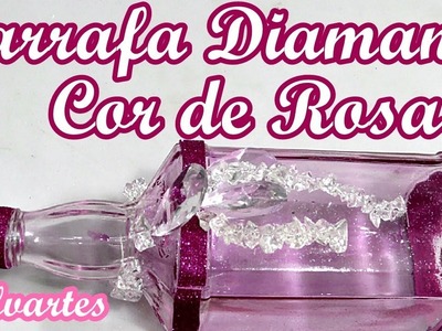 ????GARRAFA DIAMANTE COR DE ROSA????