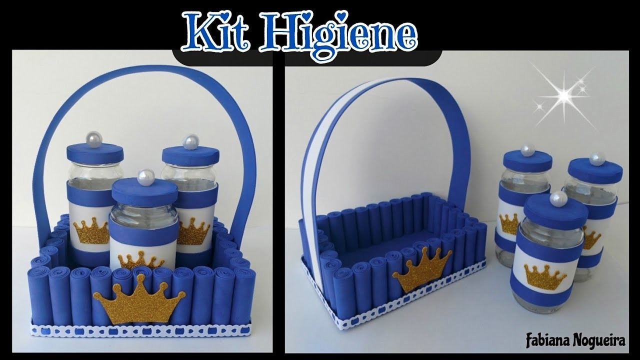 Kit Higiene + Cesta de EVA com Material Reciclado ????