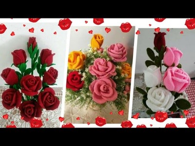 Lindas Flores e Arranjos feitos em Crochê ????????????????garanto que você vai amar???????? . ❤