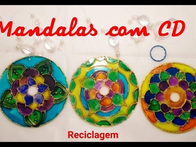 Mandala com CD - Reciclagem - LIXO AO LUXO - DIY - Tutorial