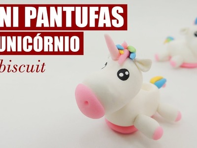 Mini Pantufas de Unicórnio em Biscuit DIY I Kaka craft na Redelease