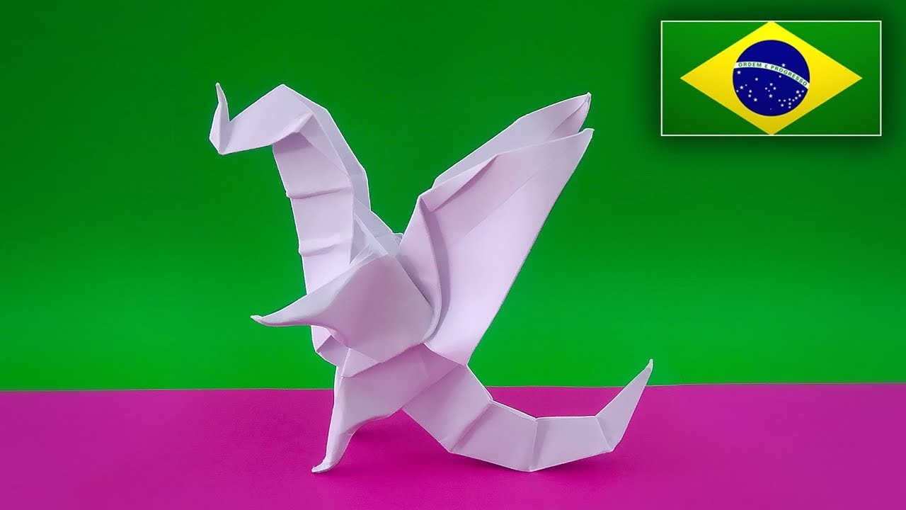 Origami: Dragão Fada - Instruções em Português BR