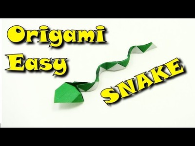 Origami FOR KIDS SNAKE EASY by Hare_ru - Yakomoga Easy Origami tutorial