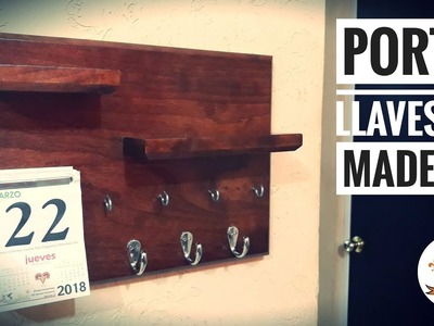 Porta Llaves De Madera - DIY - Tutorial