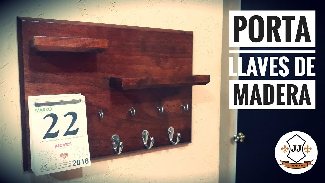 Porta Llaves De Madera - DIY - Tutorial