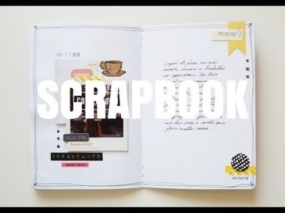 Scrapbook - Página simples #scrapbookingsemfrescura