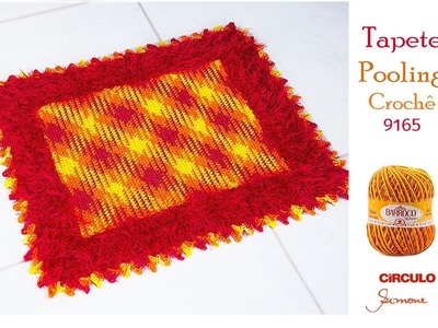 Tapete de Crochê técnica Polling Crochet passo a passo professora Simone Eleotério