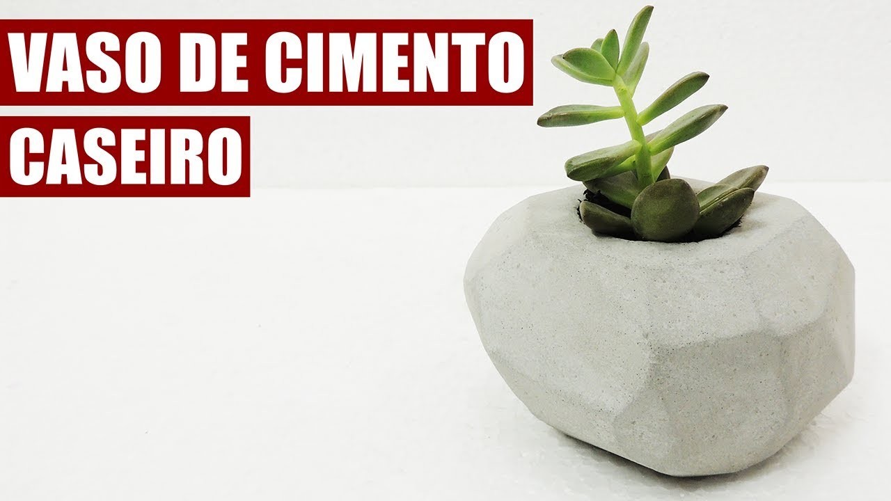 Vaso de Cimento Caseiro - GANHE DINHEIRO - Faça o seu I Kaka Craft na Redelease
