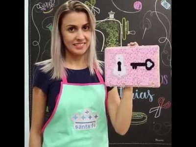 Ateliê na TV- Délen Artesanato ensina a fazer um porta-chaves com os lindos Feltros Santa Fé!