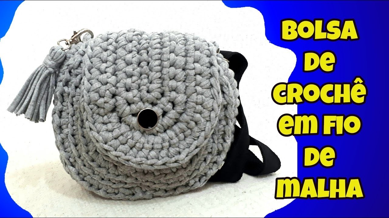 BOLSA BOHO CHIC CIRCULAR DE FIO DE MALHA   HOW TO MAKE EASY BAG