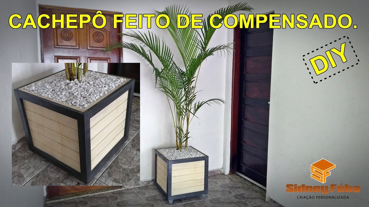 CACHEPÔ FEITO DE COMPENSADO (DIY)