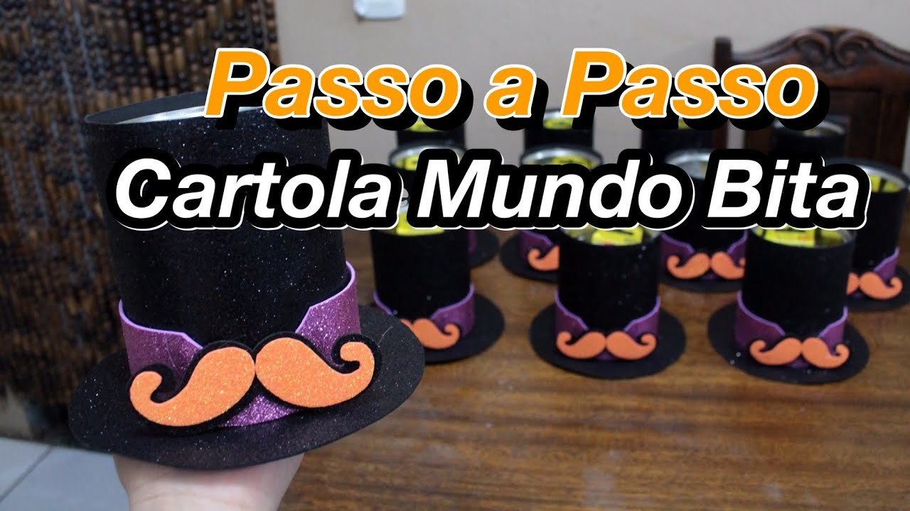 CARTOLA MUNDO BITA - PASSO A PASSO - DIY