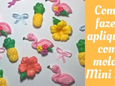Como fazer apliques(abaxi, flamingo, flores) no mini pet