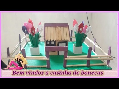 Como fazer casa palitos de sorvete | DIY |  artesanato parte 2