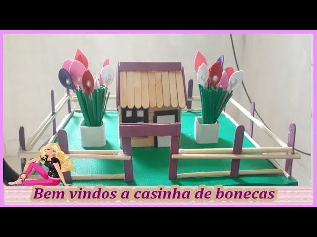 Como fazer casa palitos de sorvete | DIY |  artesanato parte 2