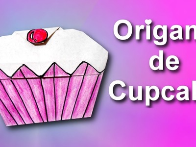 Como fazer Origami de Cupcake.