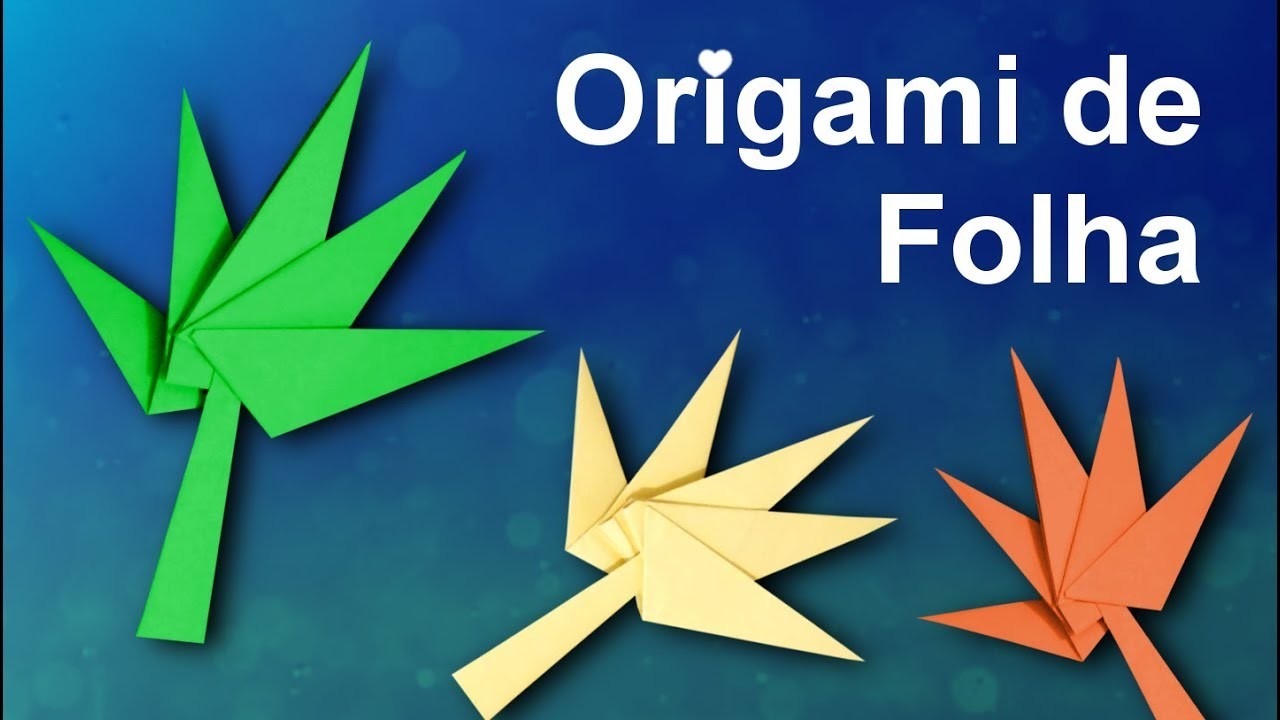Como fazer Origami de Folha.