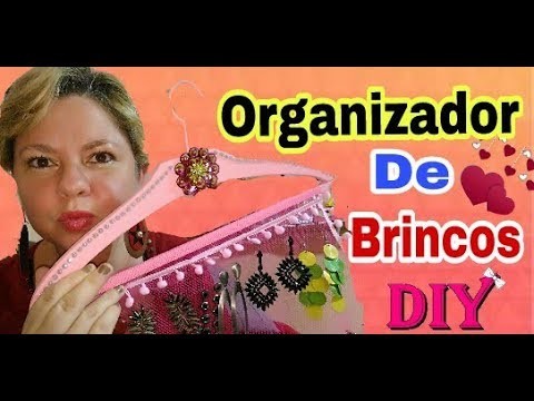 Como fazer um Organizador de brincos. fácil e barato. DIY