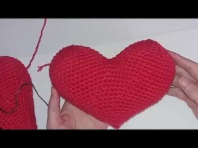 Coração Amigurumi em Crochê