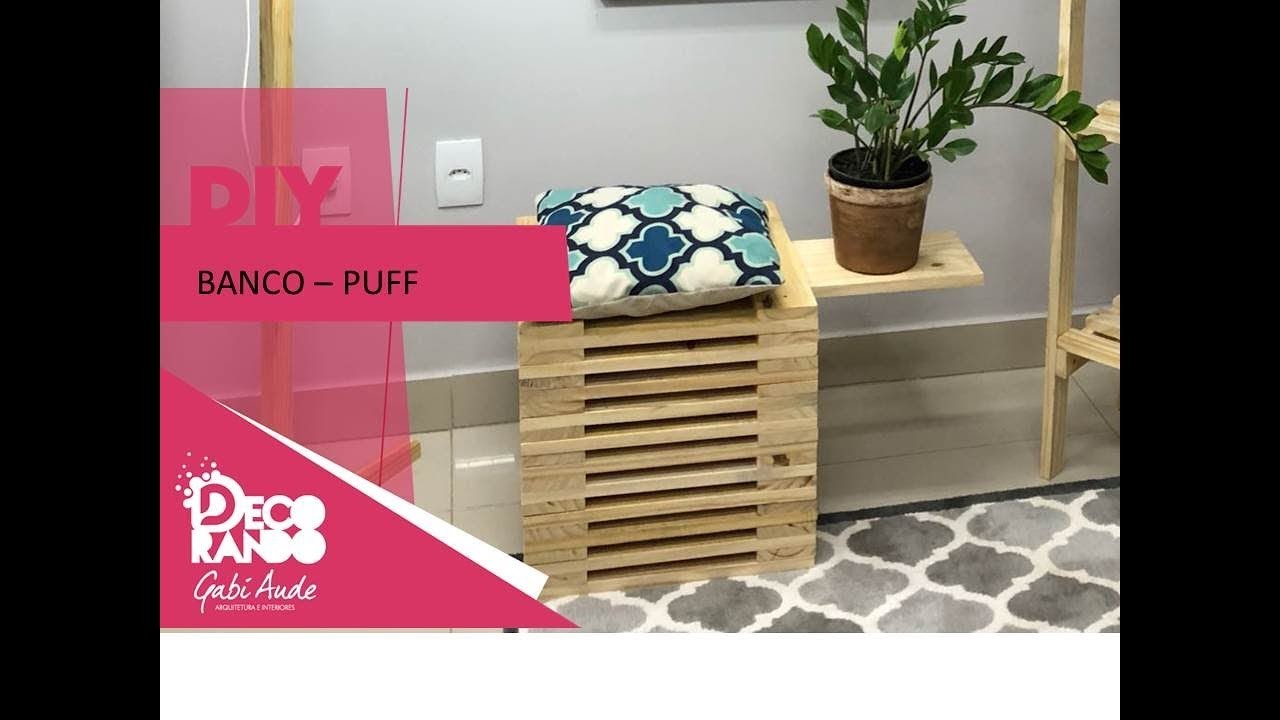 DIY.: BANCO - PUFF ESTILO PALLET