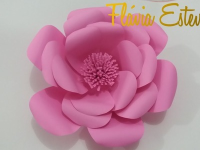 DIY- flor  gigante de papel