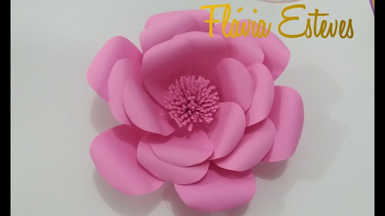 DIY- flor  gigante de papel
