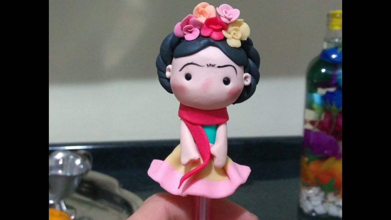 DIY- Frida Kahlo ponteira (Biscuit)