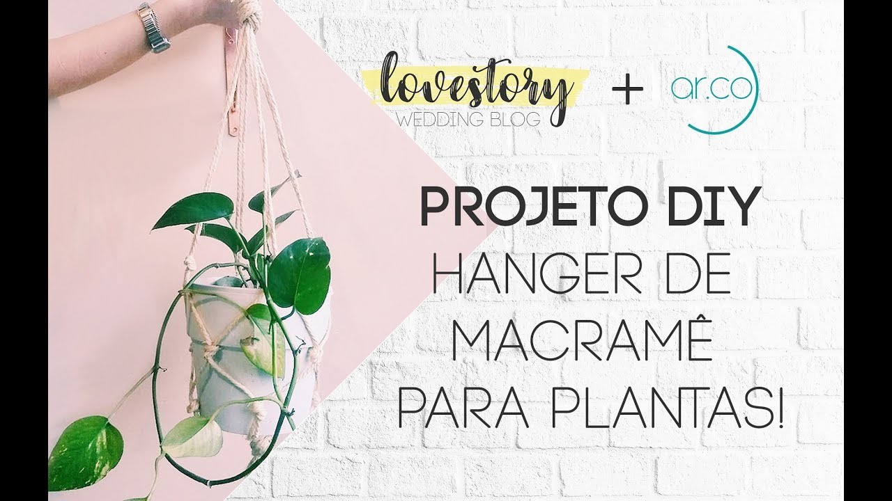 DIY - Hanger de Macramê para plantas!