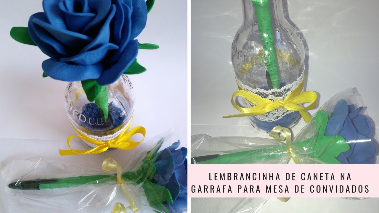 DIY - Lembrancinha de caneta para mesa de convidados