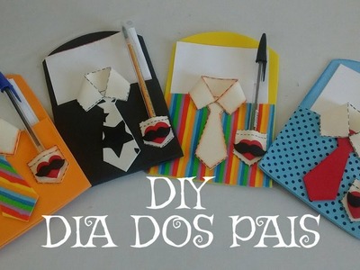 DIY: Lembrancinha Dia Dos Pais: Porta Bloquinhos de Anotações.