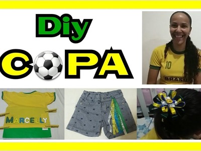 Diy:Look infantil para copa |camiseta personalizada |Copa 2018|Cris Ribeiro