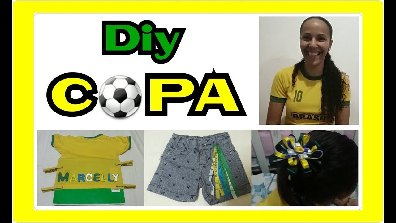 Diy:Look infantil para copa |camiseta personalizada |Copa 2018|Cris Ribeiro