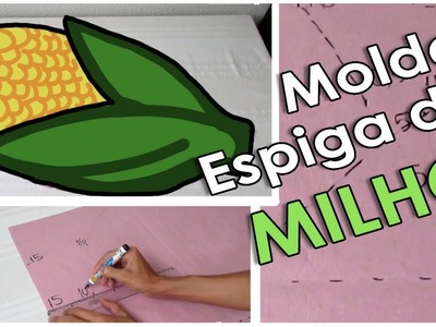 DIY Molde "ESPIGA DE MILHO" para Tapetes de FRUFRU | FAÇA VOCÊ MESMO