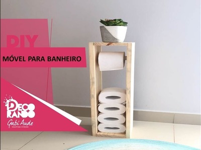 DIY.: MÓVEL PARA BANHEIRO - SUPORTE PARA PAPEL HIGIÊNICO