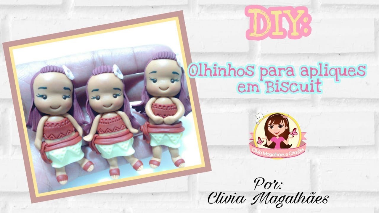 DIY: Olhinhos para apliques de Biscuit