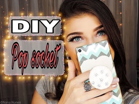 DIY Pop Socket, acessório para celular ???? ❤️|Nana Nunes
