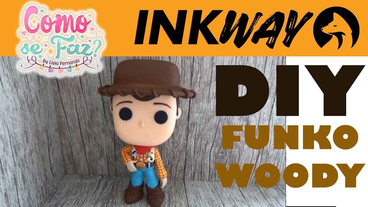 DIY Woody Funko em Biscuit, por Livia Fernanda