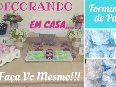 Forminhas para Doces e decorar em casa || Diy -  Faça Vc Mesmo