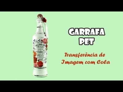Garrafa PET com Transferência de Imagem com Cola