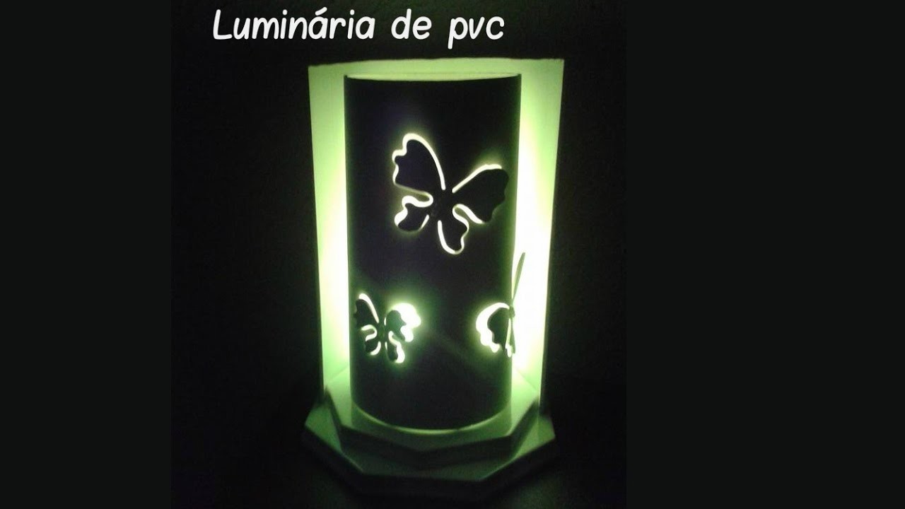 Luminária de Pvc Borboletas 3D