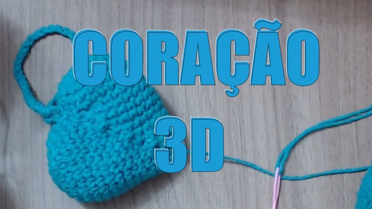 Novo Como fazer um coração 3D amigurumi de crochê perfeito