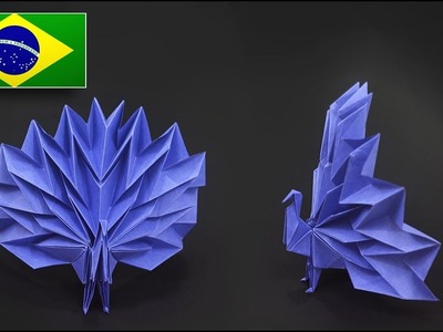 Origami: Pavão - Instruções em Português BR