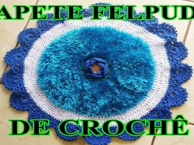 TAPETE FELPUDO REDONDO DE CROCHÊ