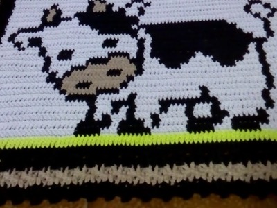 Tapete vaquinha fio conduzido