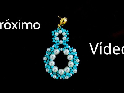 #Tutorial de Bijuterias - Próximo Vídeo - Brinco Pérolas e Miçangas Turquesa !